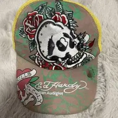 Ed Hardy メッシュキャップ エターナルラブ 刺繍 総柄 薔薇 Y2K - メルカリ