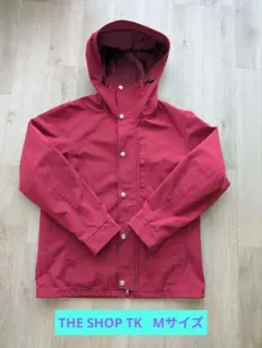 THE SHOP TK 　 赤いマウンテンパーカー フード付き Mサイズ