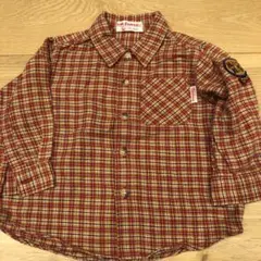 ミキハウス チェックシャツ　レトロ　80