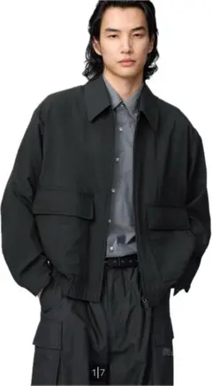 26ss UNIQLO U ショートブルゾン ブラック XXL