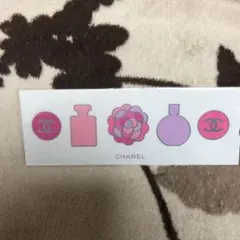CHANEL ステッカーセット 香水ボトル 花