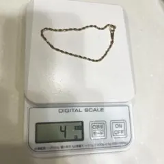 18金 ブレスレット 約20cm 約4g 値下げ