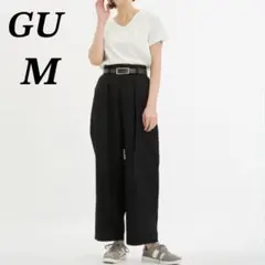 【美品】GU ベイカーコクーンシルエットパンツ　テーパード　ウエストゴム