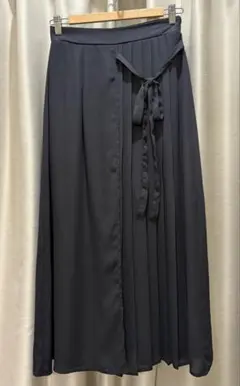 シフォン プリーツ スカーツ（ワイドパンツ） ブラック　サイズ　M～L相当