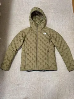 The North Face フード付きダウンジャケット オリーブ