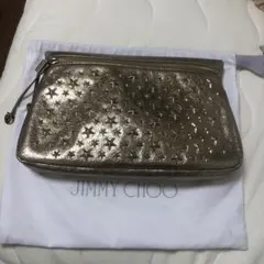 ジミーチュウ/クラッチバッグ/ゴールド/美品/スタッズのサムネイル