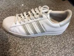 adidas Superstar ホワイト シルバー　箱無し