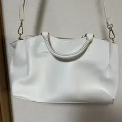 【値下げ＊早い者勝ち】ホワイト 2way ショルダーバッグ