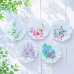 わぴこ様専用 銀座和光 梅の花 花型 七宝 焼 箸置き 5個セット 箱付き
