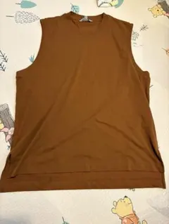 ユニクロ　マメクロゴウチ　エアリズムコットンオーバーサイズTノースリーブ　L