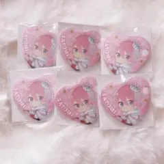 さとみくんクリスマスハート缶バッジ6個セット