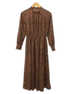 古着　Aライン花柄ワンピース