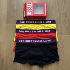 【未使用品】DIESEL ベルトロゴ ボクサーパンツ Mサイズ 3枚セット
