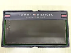 【新品未使用】TOMMY HILFIGER2折ファスナー付長財布 BRレザー箱入