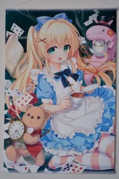 【額装済み手描きイラスト】エルフ耳メイド ✦ ご褒美ティータイム＋おまけ付き 額装済み直筆イラスト】エルフ耳メイド ✦ ご褒美ティータイム【＋