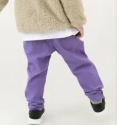 デビロック　ウルトラストレッチ 裏起毛バルーンパンツ　パープル　150㎝
