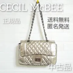 レア★CECIL McBEE-セシルマクビー★キルティング2重蓋チェーンbag