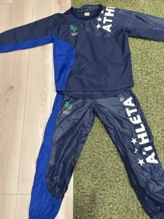 あったかトレーニング　サッカー　ATHLETA ピステ 150 ネイビー/ブルー