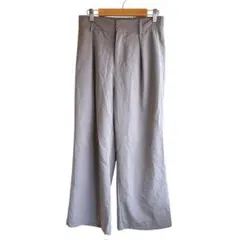 グレー タック ワイドパンツ ゆるだぼ y2k ギミック モード グランジ 韓国