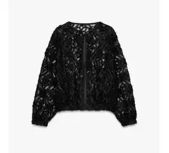 新品　ZARA BASIC モノトーンフラワーコンパクトブルゾン 2026年最新】zara 花柄 ブルゾンの人気アイテム - メルカリ