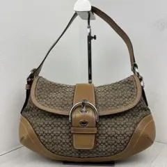 Coach Soho Signature Shoulder Bag Brown