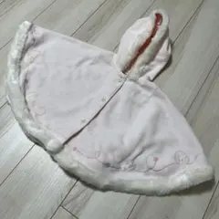 ファミリア　フリース ベビーポンチョ　新生児60センチから90センチまで