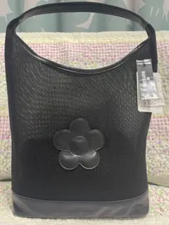 マリークワント、メッシュデイジートートブラックFREE