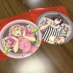 鬼滅の刃　極楽湯　コースター　甘露寺蜜璃　伊黒小芭内