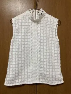 HOUSE OF HOLLAND ノースリーブ　ブラウス　トップス　白　ホワイト