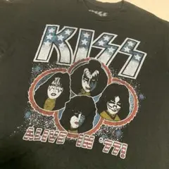 KISS ALIVE IN '77 プリントTシャツ ブラック M