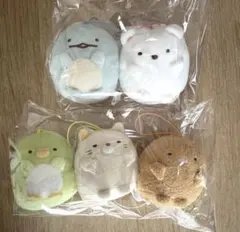 すみっコぐらし　ばんざいゴムひも付きマスコット