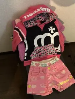 BABYDOLL パーカーとショートパンツ セット