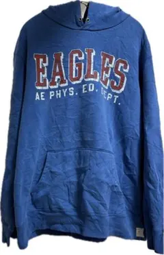 American Eagle パーカー　青　L アメリカ古着ヴィンテージ