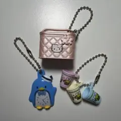 サンリオ レトロミニチュアチャーム ガチャガチャ 3個セット まとめ売り