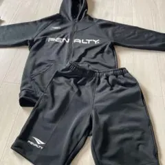 PENALTY フード付きスウェットセット 黒