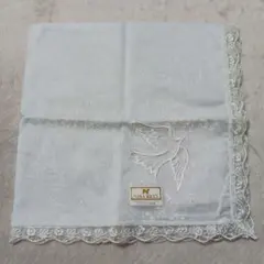 NINA RICCI 高級刺繍ハンカチ レース　幸福のシンボル鳩　ウエディング