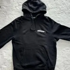 【人気Lサイズ】STUSSY バックプリント スウェット パーカー 黒