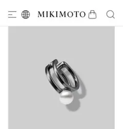 MIKIMOTO イヤーカフ パール ブラック