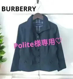 Polite様専用❤BURBERRY♡黒お洒落ボタンJK♡36