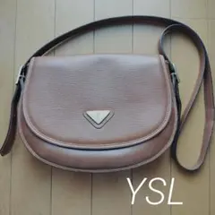 YSL ヴィンテージ ショルダーバッグ ブラウン