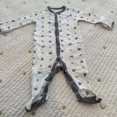 クマ柄ロンパース 95cmまで対応