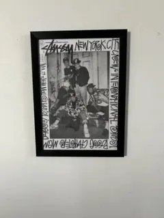 値下げ‼️STUSSYポスターアートフレーム付 - メルカリ