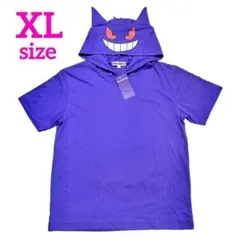 新品 ポケモン ゲンガー フード付きパーカー 半袖Tシャツ コスプレ XLのサムネイル
