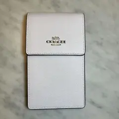 COACH スマホショルダーバッグ ホワイト