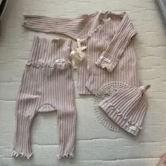 peekaboo ベビー服 3点セット リブ素材のサムネイル