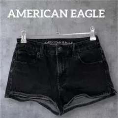 美品❣️AMERICAN EAGLE ハイライズショートパンツ ブラック