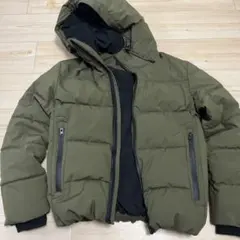 CONFIRM フード付きダウンジャケット オリーブグリーン