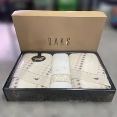 DAKS ダックス ミニバスタオル フェイスタオル 3枚セット 箱入り 小物格安