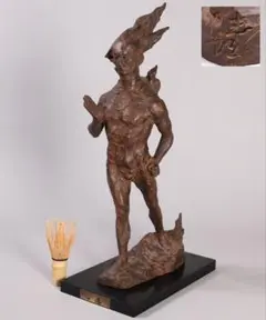 ソ連製鋳造彫像☆「獅子の口を引き裂く英雄サムソン」】 【レア