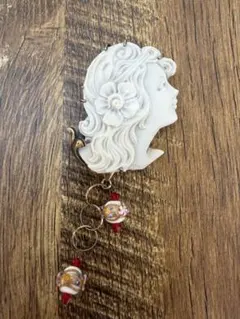 イタリアシェルカメオ　ペンダント　ブローチ